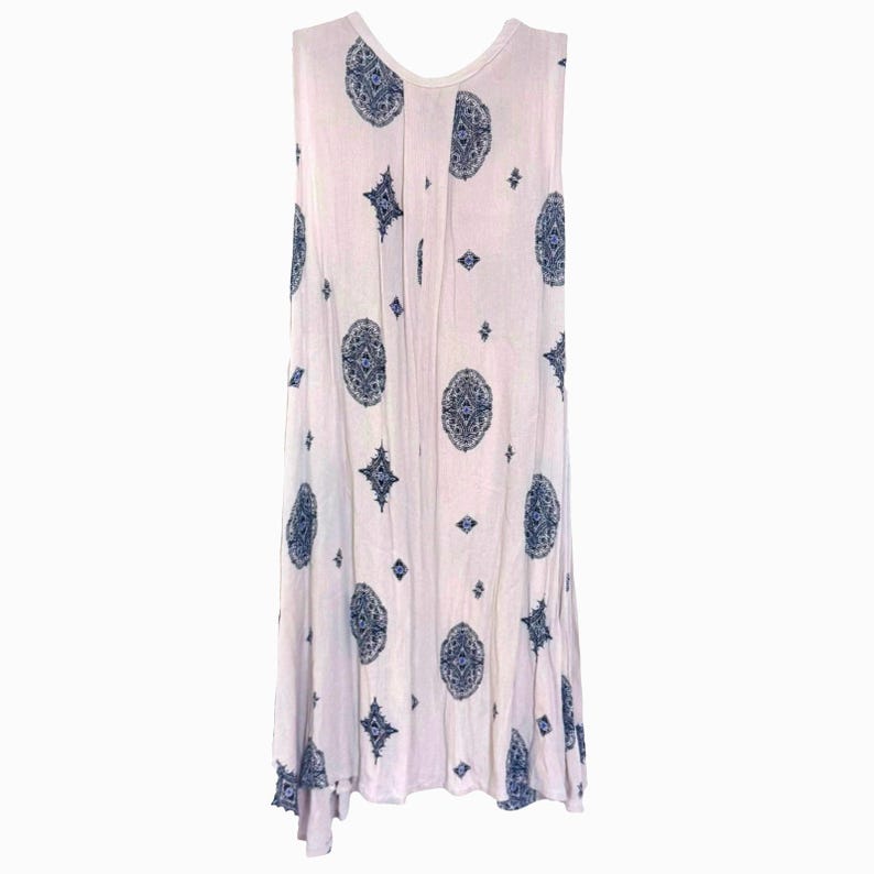 Vestido túnica Free People Tree Swing, top sin mangas, minivestido con bolsillos, talla XS imagen 2