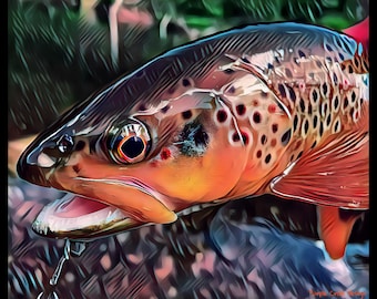 Taylor River Brown Trout Graphic T-Shirt | Colorado Fishing