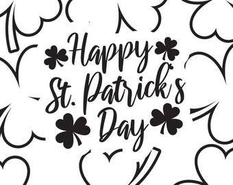 St. Patrick's Day Coloring Book- 20 printable pages