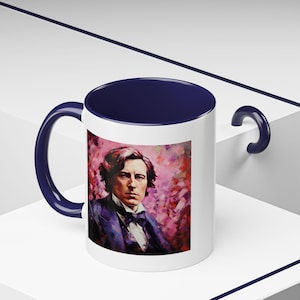 Oscar Wilde quote - Some Cause Happiness Wherever They Go; Others, Whenever They Go - Accent Coffee Mug  - 11oz & 15oz Options