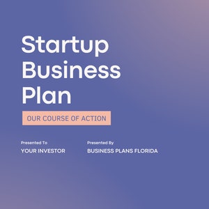 Startup Business Plan Template | Editable Canva Template | Business Plan Template | Small Business Plan Template