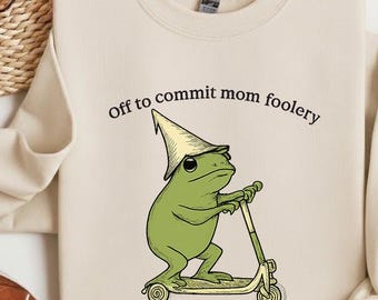 Mama Frog Sweatshirt, Pregnancy Announcement Crewneck, Funny Mom To Be Shirt, Expecting Mom Gift
