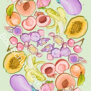 Funny &quot;Juicy Froot&quot; - Fine Art Print
