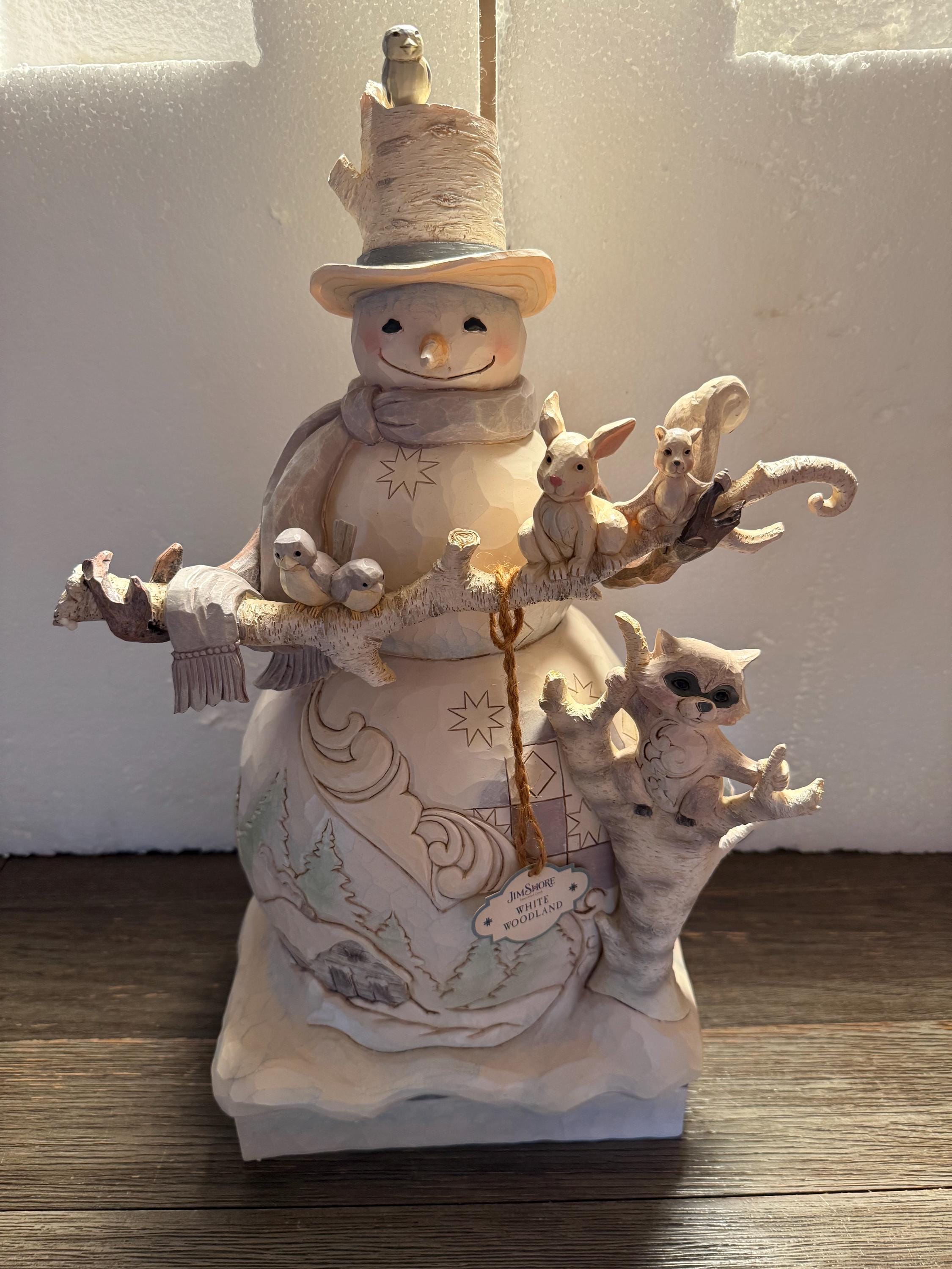 Jim Shore White Woodland Collection - Etsy