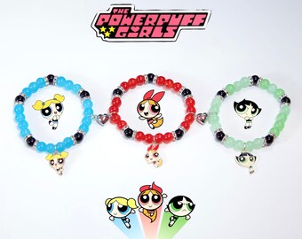 Powerpuff girls matching bracelets (3 bracelets)