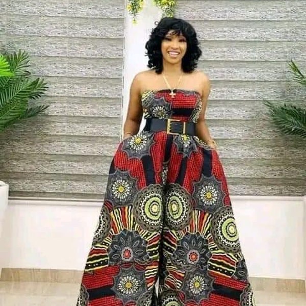 African Print women Jumpsuit main image 0