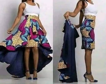 African print dress, Ankara flared mermaid gown, African prom dress, Ankara gown, African ball gown African clothing, Ankara Wedding dress