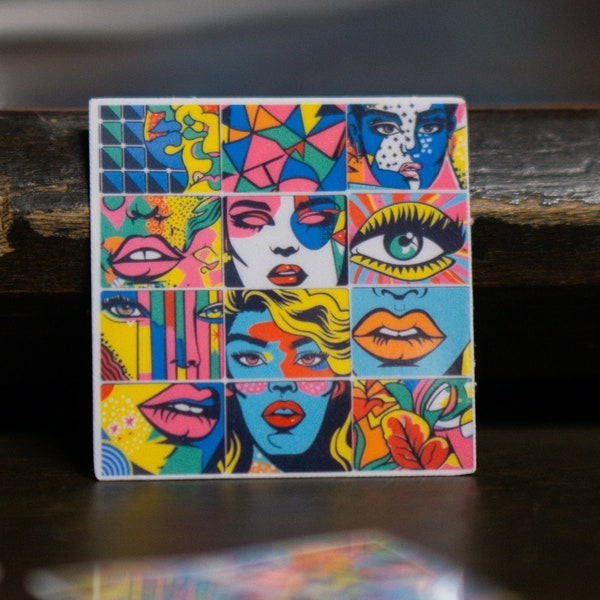 Pop art comic book style sticker pack - Vinyl Sticker