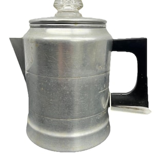 VTG Sears Maid of Honor 4 kopjes koffiekan percolator kookplaat/camping aluminium