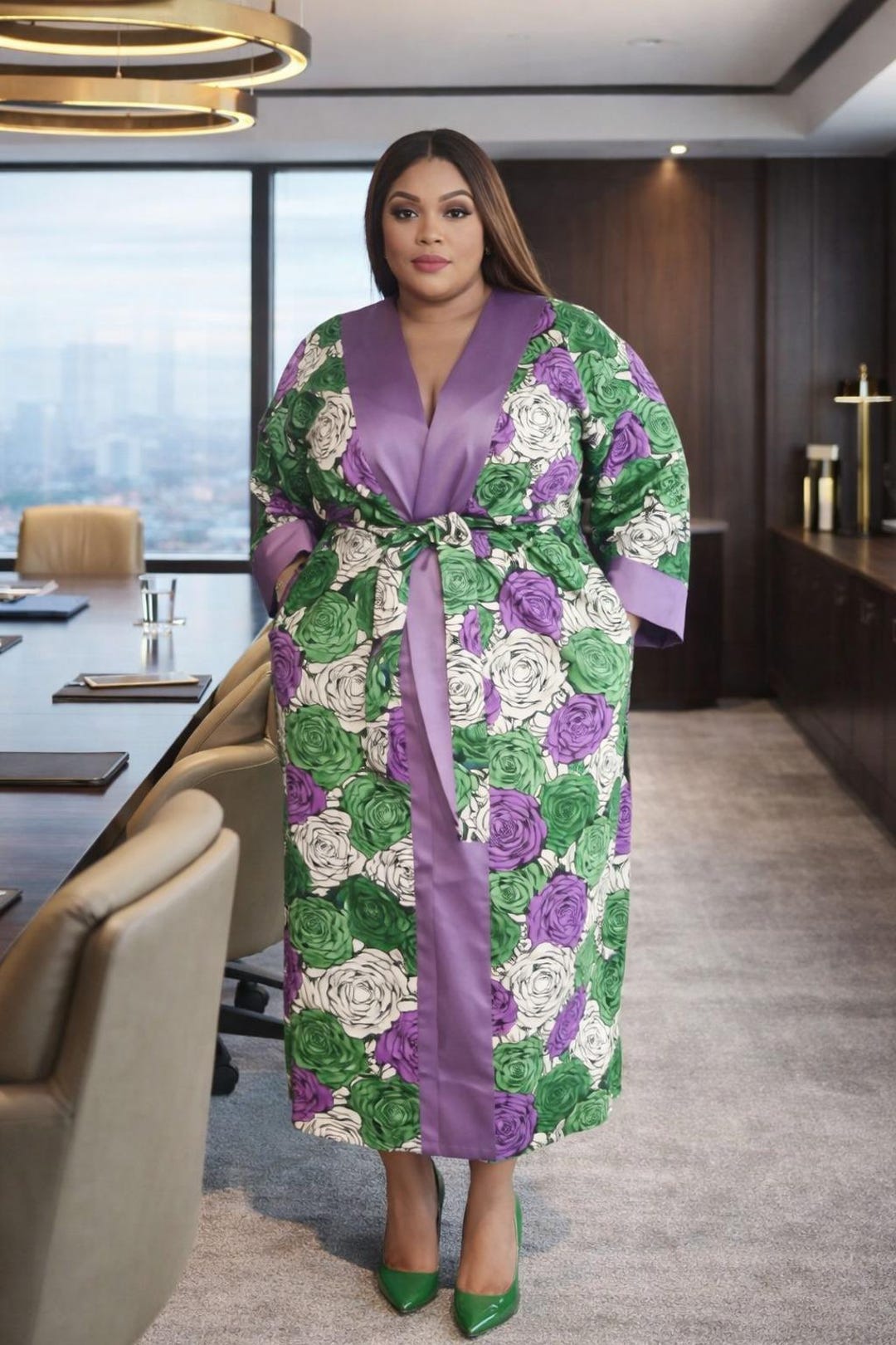 African Robe Design African Women Dress, Women Silk Robe, African Dresses, Silk Robe Dress ...