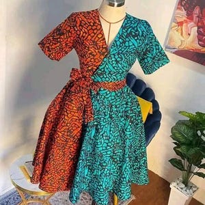 African Print  Dress, Infinity Dress, African Dresses, Ankara Dress, African clothing for Women, African Clothing, African print