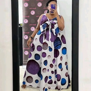 Polka dot african dress discount