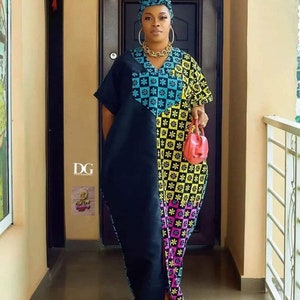African Print Maxi Dress, Infinity Dress, African Dresses, Ankara Dress, African clothing for Women, African Clothing, African print