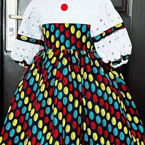 Meisjeskleding Ankara, Afrikaanse babykleding, Afrikaanse meisjesoutfitset met print, Afrikaanse kaartoutfit, Afrikaanse kinderkleding