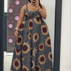 African Print Maxi Dress, Infinity Dress, African Dresses, Ankara Dress, African clothing for Women, African Clothing, African print