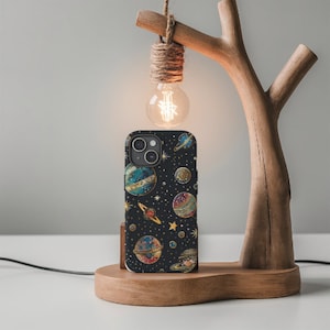 Cosmic Planets Phone Case for iPhone 15 Pro Max, 14 Plus, 13, 12, 11, XR & Samsung S24, S23, S22, S21 Plus, Google Pixel 8 Pro, 7, 6