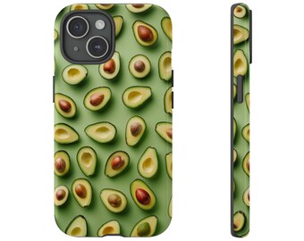 Stylish Avocado Phone Case for iPhone 15 Pro Max, 14 Plus, 13, 12, 11, XR & Samsung S23, S22, S21 Plus, Google Pixel 7, 6