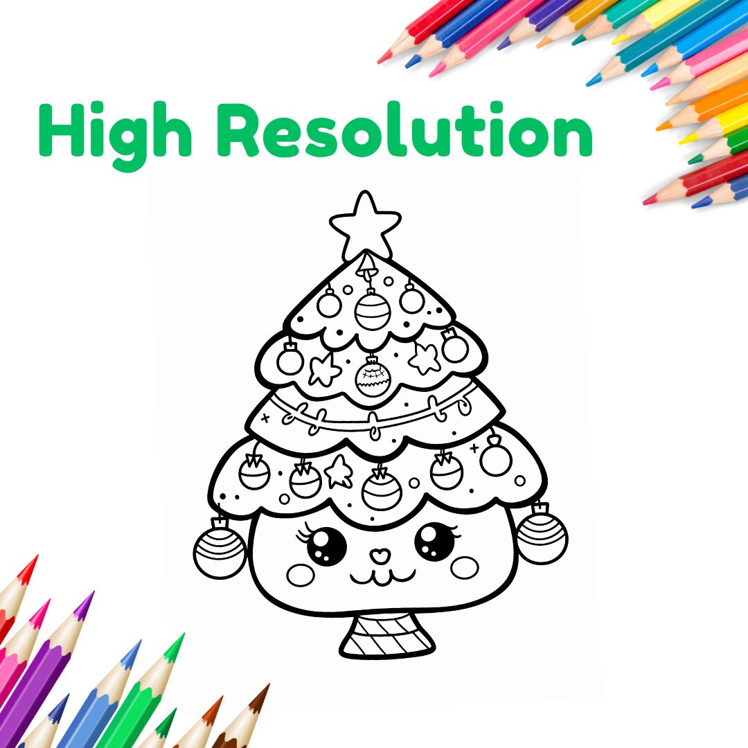 Easy Christmas Coloring Pages, Santa Coloring Pages, 44 High Quality