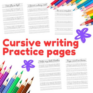 Cursive Fun! Learn to Write with Style, Magical Cursive Letters Practice Workbook for Young Learner Handwriting Workbook for Elementary Kids