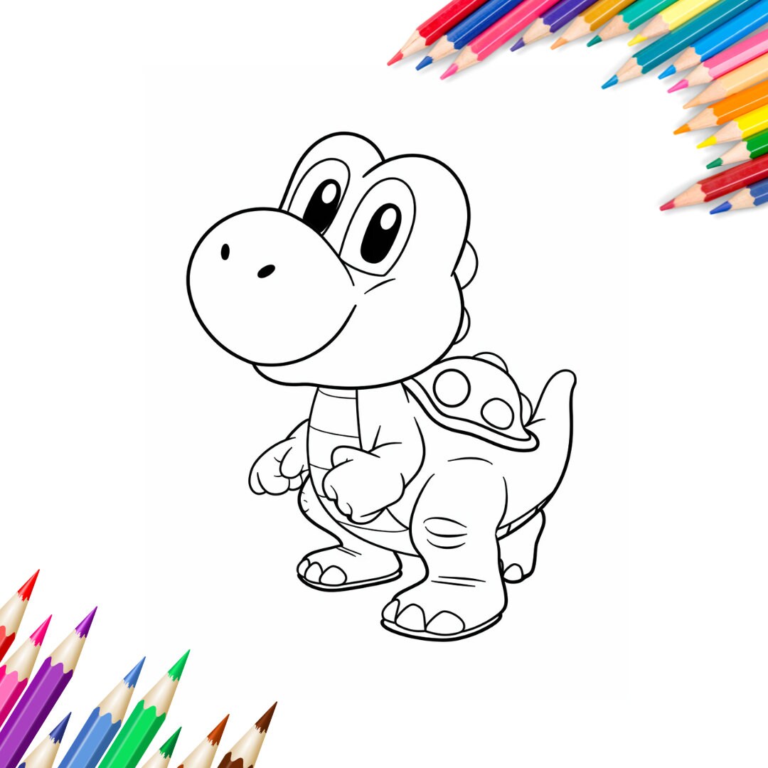 Easy Mario Coloring Pages, High Quality Coloring Books, Printable ...