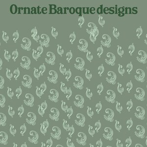 Coquette Seamless Pattern Brushes for Procreate! Vintage, Retro,Baroque Patterns, Lines, Floral, Wallpaper, Antique Hand Drawn(download) image 3