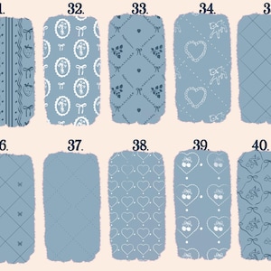Coquette Seamless Pattern Brushes for Procreate! Patterns, Bows, Lines, Floral, Vintage Patterns for Beginners (instant download) image 14