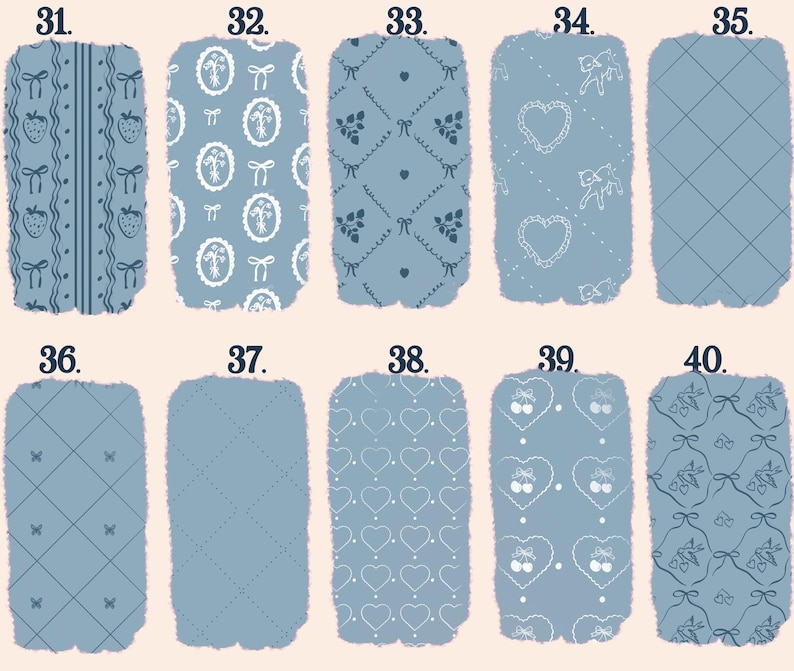 Coquette Seamless Pattern Brushes for Procreate! Patterns, Bows, Lines, Floral, Vintage Patterns for Beginners (instant download) image 14