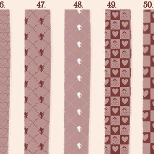 Coquette Seamless Pattern Brushes for Procreate! Patterns, Bows, Lines, Floral, Vintage Patterns for Beginners (instant download) image 16