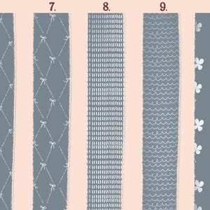 Coquette Seamless Pattern Brushes for Procreate! Patterns, Bows, Lines, Floral, Vintage Patterns for Beginners (instant download) image 10