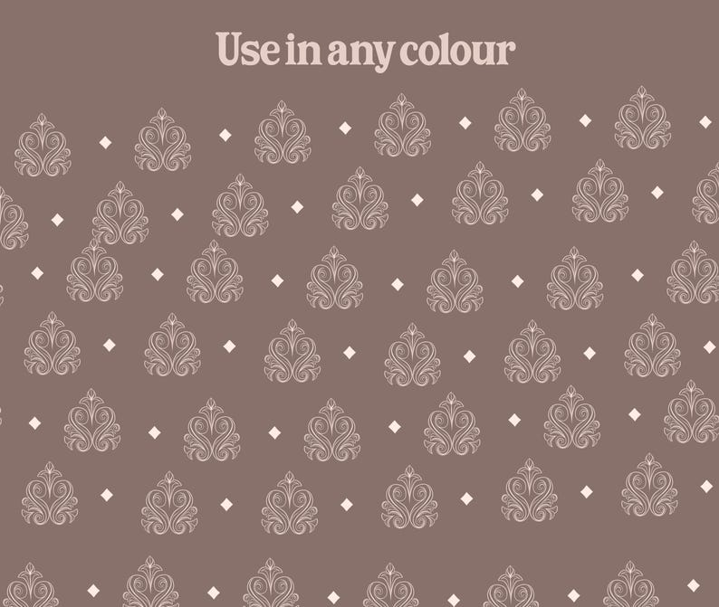 Coquette Seamless Pattern Brushes for Procreate! Vintage, Retro,Baroque Patterns, Lines, Floral, Wallpaper, Antique Hand Drawn(download) image 9