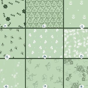 Coquette Seamless Pattern Brushes for Procreate! Flower Wallpaper, Botanical Lines, Floral, Vintage Floral Bouquets instant download) image 3