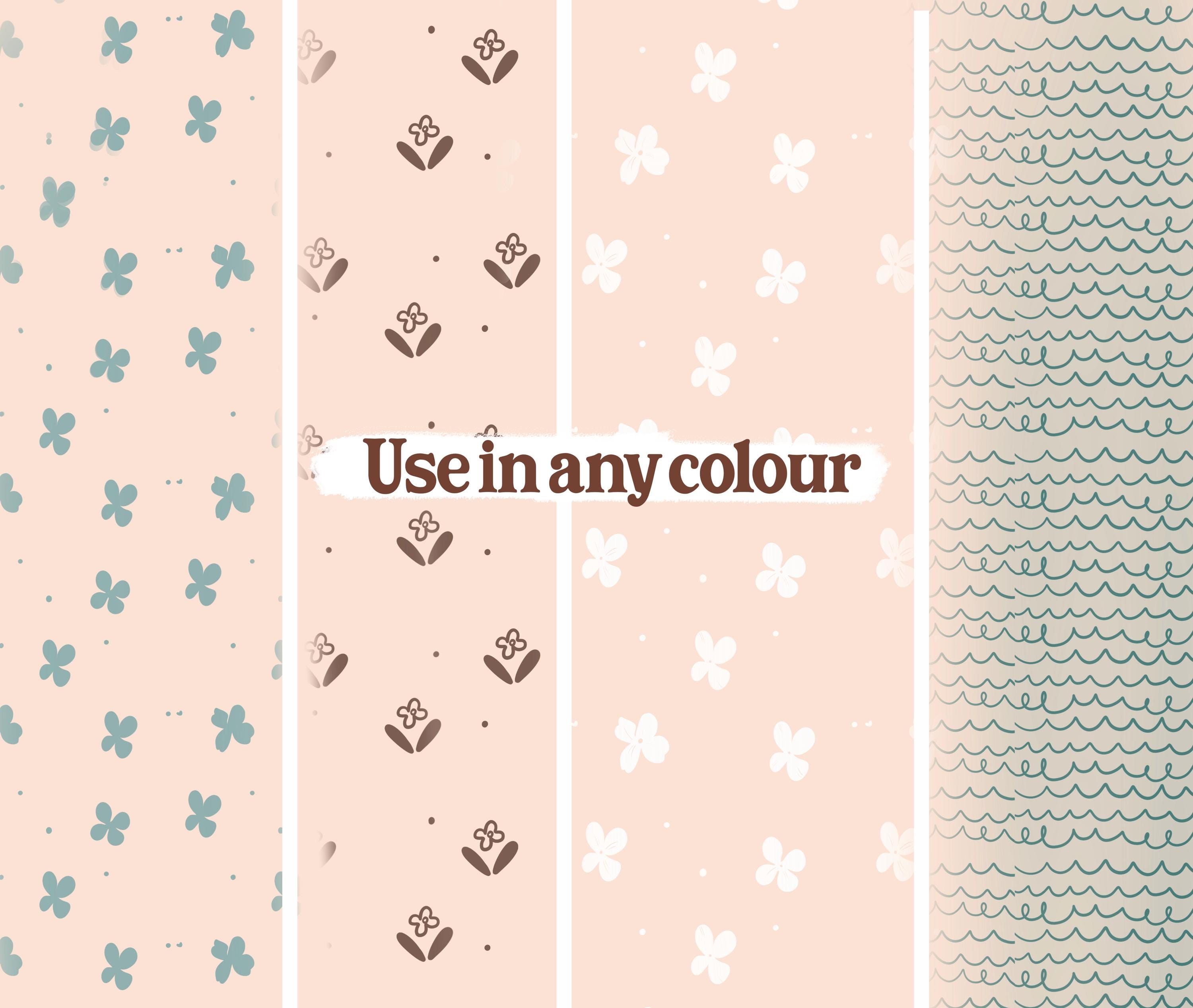 Coquette Seamless Pattern Brushes for Procreate! Patterns, Bows, Lines ...