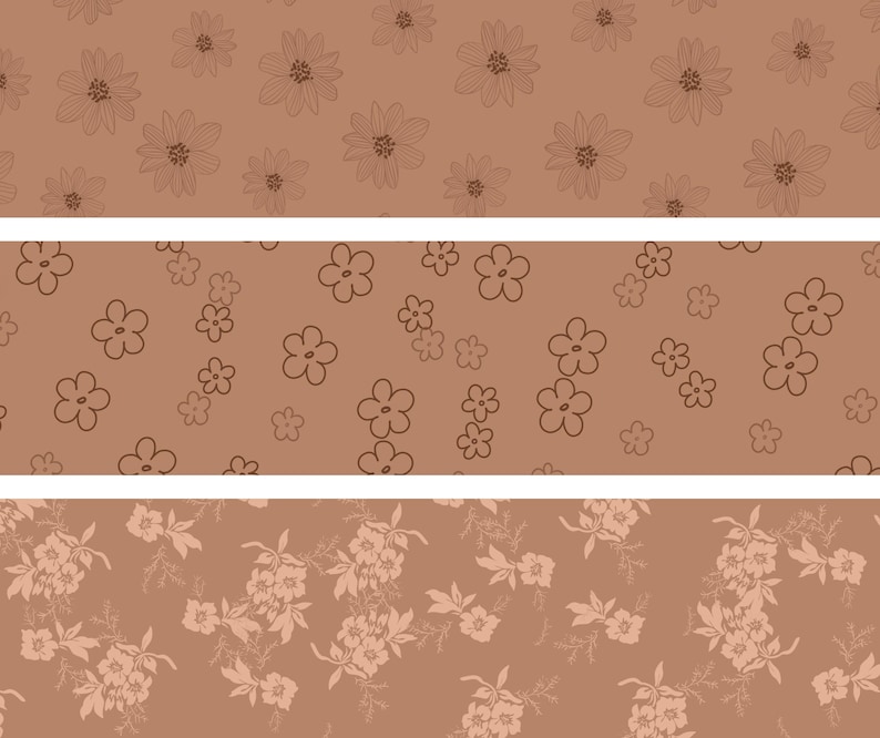 Coquette Seamless Pattern Brushes for Procreate! Flower Wallpaper, Botanical Lines, Floral, Vintage Floral Bouquets instant download) image 9