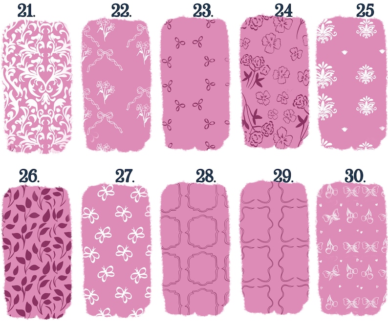 Coquette Seamless Pattern Brushes for Procreate! Patterns, Bows, Lines, Floral, Vintage Patterns for Beginners (instant download) image 13
