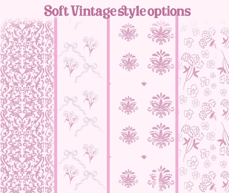 Coquette Seamless Pattern Brushes for Procreate! Patterns, Bows, Lines, Floral, Vintage Patterns for Beginners (instant download) image 6