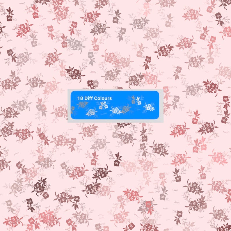Coquette Seamless Pattern Brushes for Procreate! Flower Wallpaper, Botanical Lines, Floral, Vintage Floral Bouquets instant download) image 16