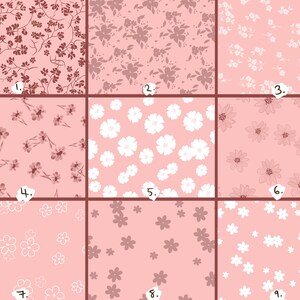 Coquette Seamless Pattern Brushes for Procreate! Flower Wallpaper, Botanical Lines, Floral, Vintage Floral Bouquets instant download) image 2