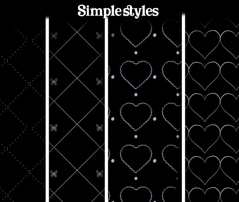 Coquette Seamless Pattern Brushes for Procreate! Patterns, Bows, Lines, Floral, Vintage Patterns for Beginners (instant download) image 5