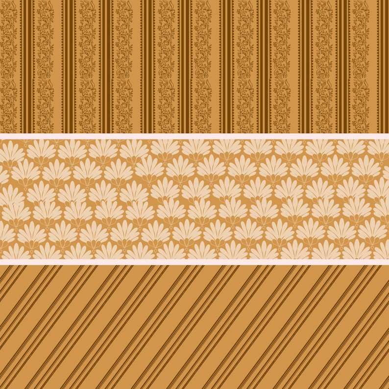 Coquette Seamless Pattern Brushes for Procreate! Vintage, Retro,Baroque Patterns, Lines, Floral, Wallpaper, Antique Hand Drawn(download) image 7