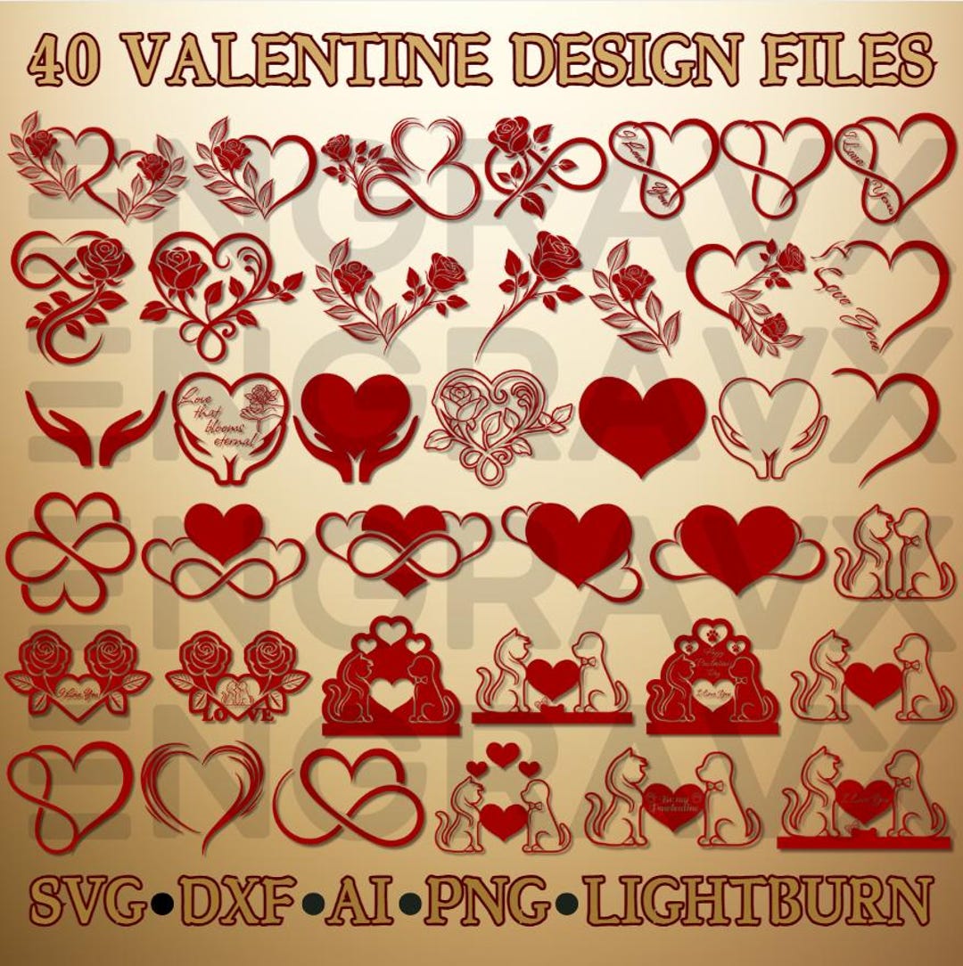 Valentine SVG Bundle Valentine Gift Ideas Valentines Day SVG Bundle ...