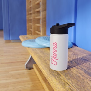 Personalized Stainless Steel Water Bottle with Standard Lid - Custom Name Water Bottle - Perfect Personalized Gift