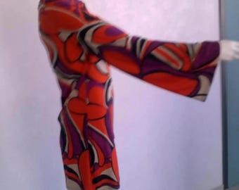 Vintage Missoni Dress: Retro Psychedelic Geometric Print Tunic, Flare Sleeve (S/M)