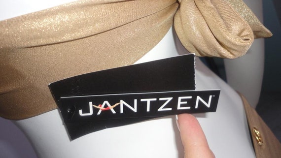 VTG Jantzen Gold Metalic Bikini Set NWT - image 7