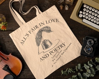 Tortured Poets Department Canvas Tote, Alls Fair In Love And Poetry Canvas Tote, TTPD Merch, Eras Tour Merch, Swiftie Tote Bag