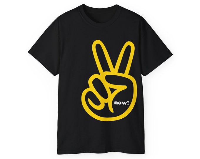 T-Shirt, Peace Symbol, Peace Finger, Peace Now, Peace Sign Shirt, Graphic Tees, World Peace Tee