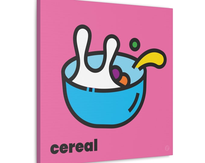 Cereal | Canvas Art | Room and Wall Décor | Pop Art Style