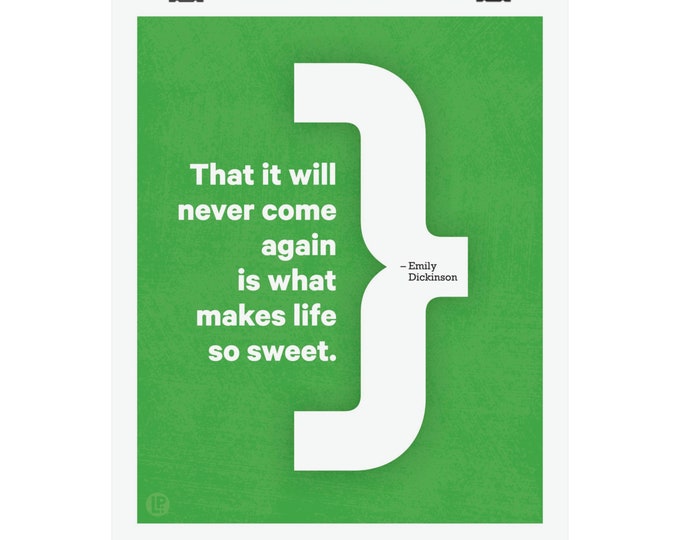 Poster Print Quote • Dickinson, Sweet • 4 Sizes • Words of Women