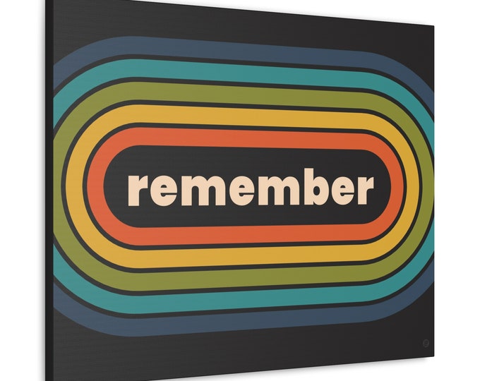 Retro Style 70s and 80s | Canvas Art | Remember