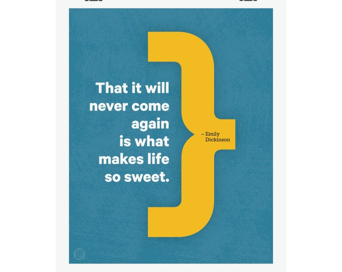 Poster Print Quote • Dickinson, Sweet • 4 Sizes • Words of Women
