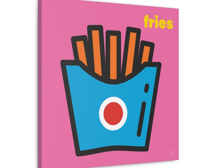 French Fries | Canvas Art | Room and Wall Décor | Pop Art Style